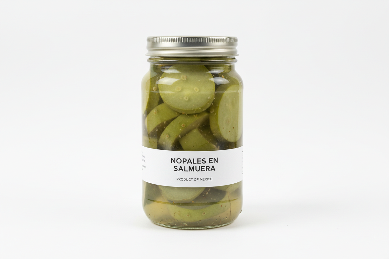 nopales im glas